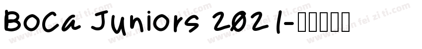 Boca Juniors 2021字体转换